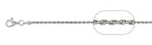 Load image into Gallery viewer, Sterling Silver Solid 035-1.6MM Rhodium Plated Rope Chain