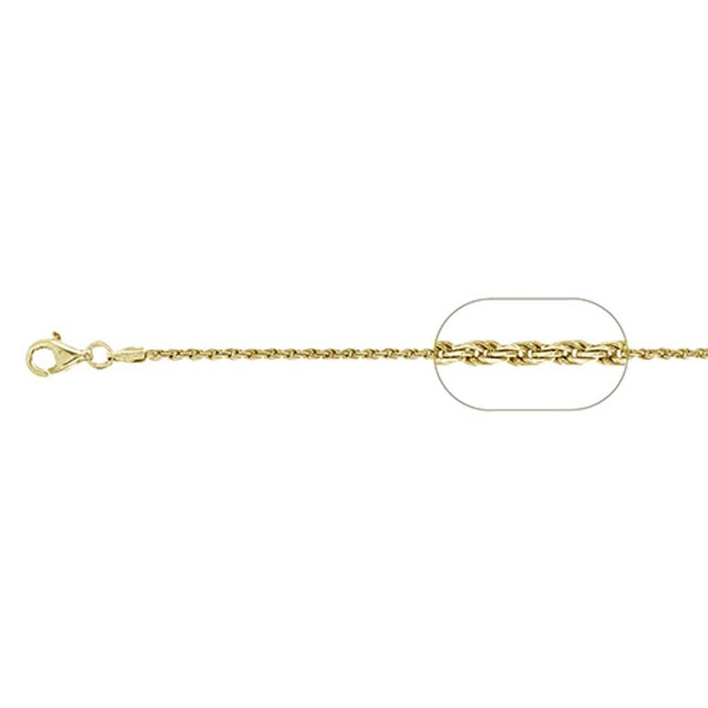 Sterling Silver Yellow Gold Plated Wheat/Spiga Chain