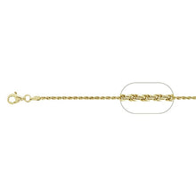 Load image into Gallery viewer, Sterling Silver Yellow Gold Plated Wheat/Spiga Chain
