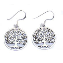 Load image into Gallery viewer, Sterling Silver Solid Family Tree EarringsAnd Weight 3.2 gramAnd Thickness 1.5\&#39;\&#39;x20mm