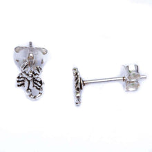Load image into Gallery viewer, Sterling Silver Scorpian Studs EarringsAnd Weight 0.5 gramAnd Thickness 6x5mm