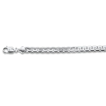 Load image into Gallery viewer, Sterling Silver 300-5mm Solid Greek Box Chain