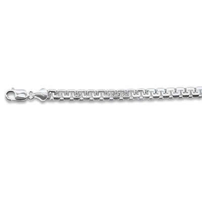 Sterling Silver 300-5mm Solid Greek Box Chain