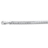 Sterling Silver 300-5mm Solid Greek Box Chain