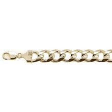 Load image into Gallery viewer, Sterling Silver Solid 400-15MM Yellow Gold Plated Miami Cuban Chain 8 inches