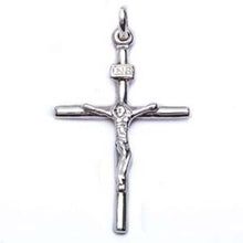 Load image into Gallery viewer, Sterling Silver Solid Jesus Cross Pendant
