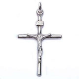 Sterling Silver Solid Jesus Cross Pendant