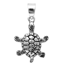 Load image into Gallery viewer, Sterling Silver Turtle PendantAnd Length 21mm