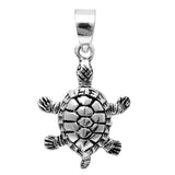 Sterling Silver Turtle PendantAnd Length 21mm
