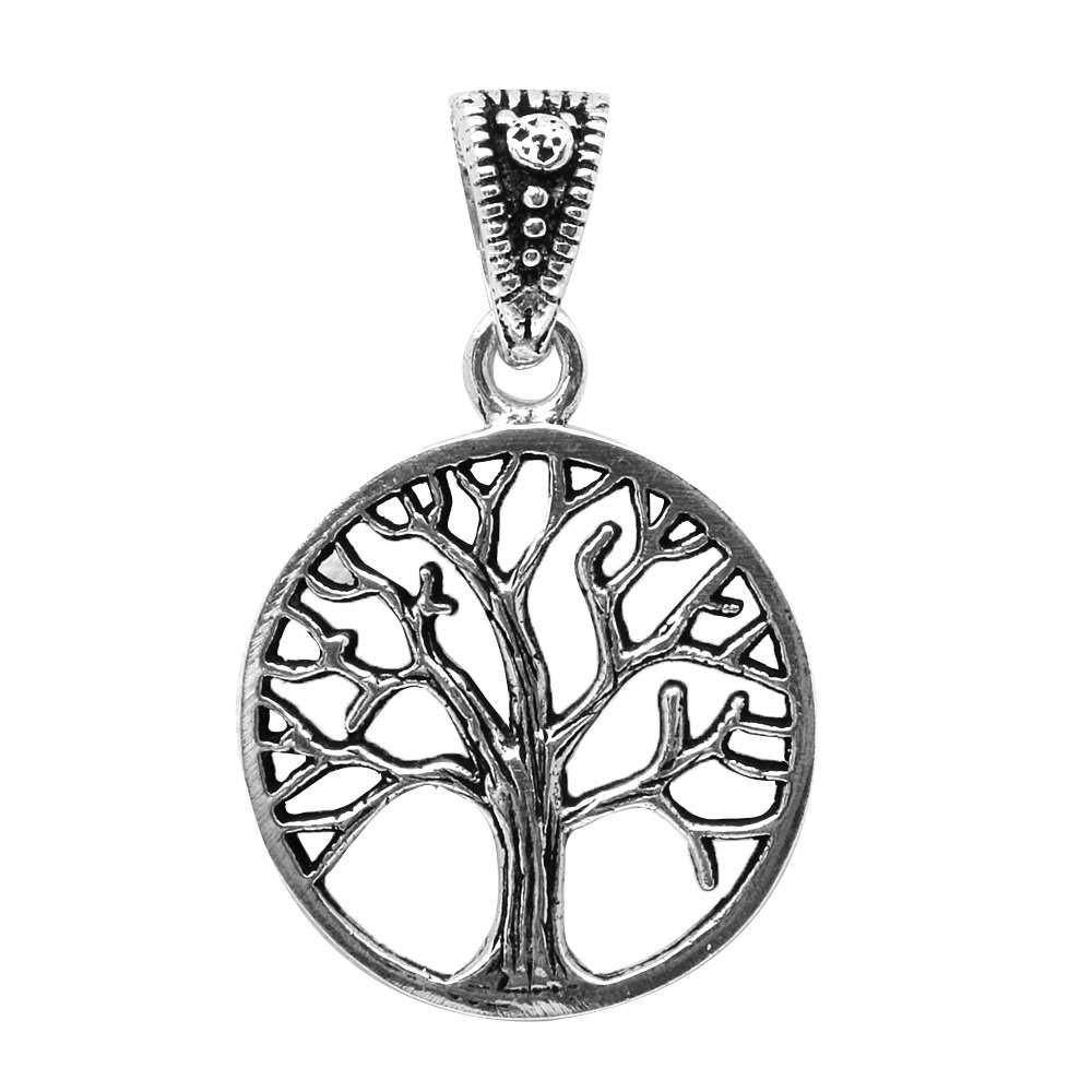 Sterling Silver Tree of Life PendantAnd Width 18mm