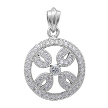 Load image into Gallery viewer, Sterling Silver Micro Pave Cubic Zirconia Fashion Pendant