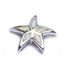 Load image into Gallery viewer, Sterling Silver White Opal Starfish Pendant