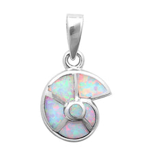 Load image into Gallery viewer, Sterling Silver White Opal Shell PendantAnd Width 16x13mm