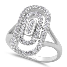 Load image into Gallery viewer, Sterling Silver New Design Cz High Fashion RingAnd Width 32mm