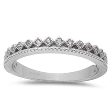 Load image into Gallery viewer, Sterling Silver New Cubic Zirconia Fashion Band RingAnd Width 3.7mm