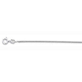 Sterling Silver 019-1MM Round Box Chain