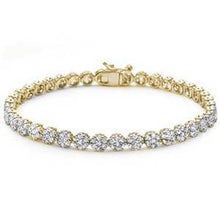 Load image into Gallery viewer, Sterling Silver Elegant Round Cubic Zirconia Tennis Bracelet-7&quot; Length