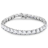 Sterling Silver Elegant Cubic Zirconia Bracelet