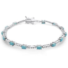 Load image into Gallery viewer, Sterling Silver New Natural Larimar Bracelet