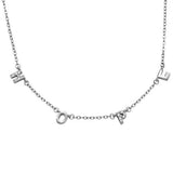 Sterling Silver Cubic Zirconia Hope Necklace