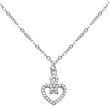 Load image into Gallery viewer, Sterling Silver Infinite Love Heart Pendant Necklace