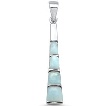 Load image into Gallery viewer, Sterling Silver Natural Larimar Charm Pendant