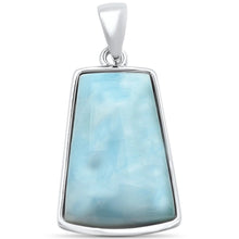 Load image into Gallery viewer, Sterling Silver Natural Larimar Pendant