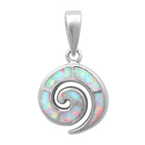 Sterling Silver New White Opal PendantAnd Width 16x13mmAnd Thickness 2mm