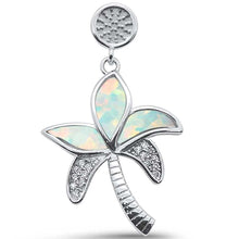 Load image into Gallery viewer, Sterling Silver White Opal Palm Tree Pendant