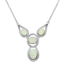 Load image into Gallery viewer, Sterling Silver New White Opal Pendant Necklace