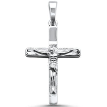 Load image into Gallery viewer, Sterling Silver Solid Plain Jesus Cross Pendant