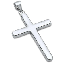 Load image into Gallery viewer, Sterling Silver Plain Cross Pendant