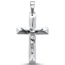 Load image into Gallery viewer, Sterling Silver Solid Plain Jesus Cross Pendant