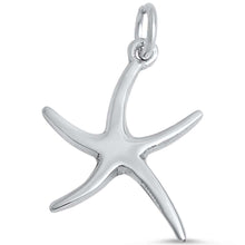 Load image into Gallery viewer, Sterling Silver Starfish PendantAnd Length 0.9 inches
