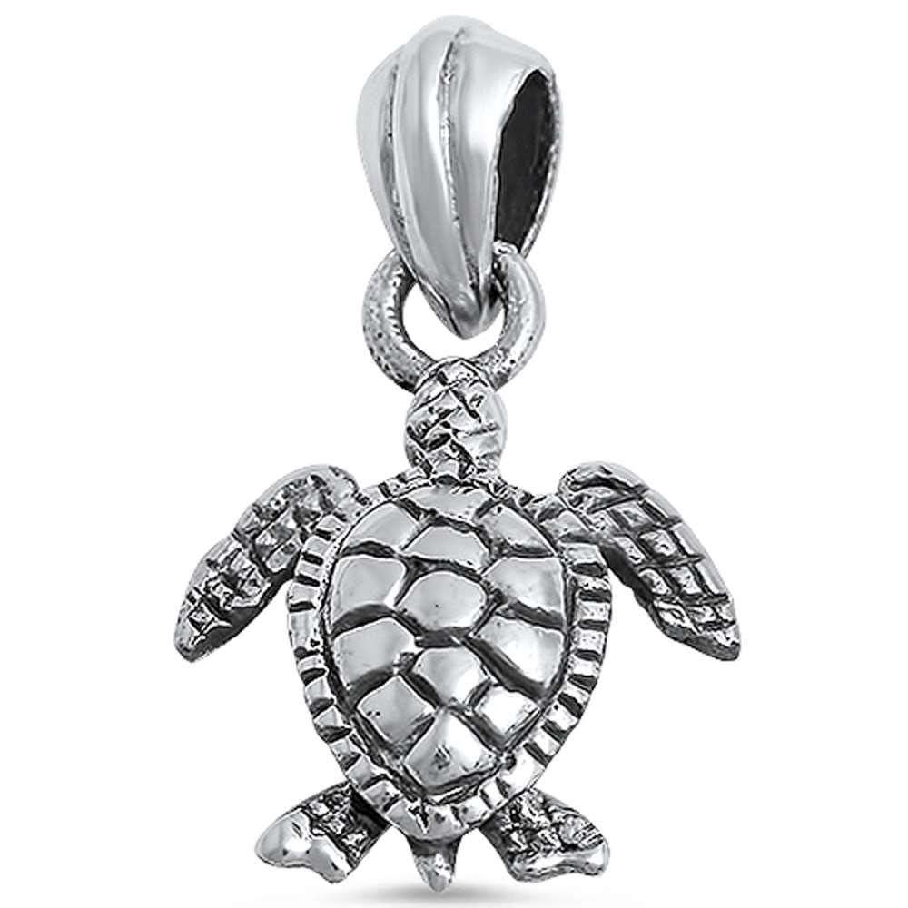 Sterling Silver Turtle PendantAnd Length 0.75 inches