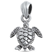 Load image into Gallery viewer, Sterling Silver Turtle PendantAnd Length 0.75 inches