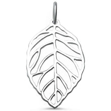 Load image into Gallery viewer, Sterling Silver Plain Leaf Pendant