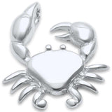 Sterling Silver Plain Crab PendantAnd Length 20mm