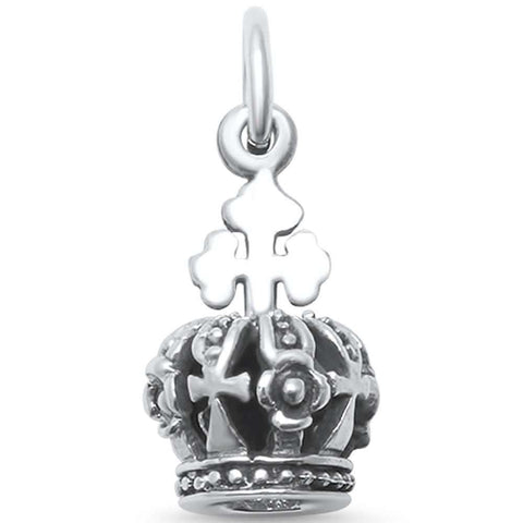 Sterling Silver Plain Crown .925 PendantAnd Width 17mm