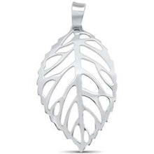 Load image into Gallery viewer, Sterling Silver Plain Leaf Design Pendant