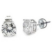 Load image into Gallery viewer, Sterling Silver Round .925 Screw Back Stud Earring