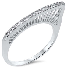 Load image into Gallery viewer, Sterling Silver Cubic Zirconia Fashion RingAnd Width 2mm