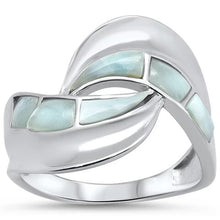 Load image into Gallery viewer, Sterling Silver New Natural Larimar Ring