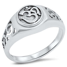 Load image into Gallery viewer, Sterling Silver Om Symbol Ring