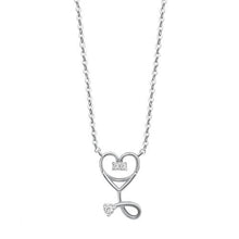 Load image into Gallery viewer, Sterling Silver Heart Stethoscope Necklace