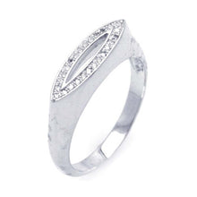 Load image into Gallery viewer, Sterling Silver Rhodium Plated Micro Pave CZ Seed Ring