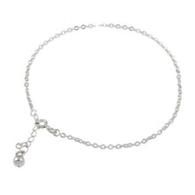Load image into Gallery viewer, Sterling Silver Non Plated Link Bell Anklet