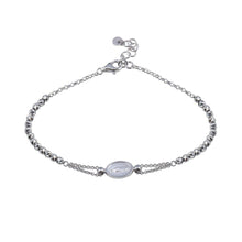 Load image into Gallery viewer, Sterling Silver Rhodium Plated Lady of Guadalupe Bracelet