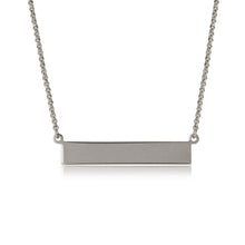 Load image into Gallery viewer, Sterling Silver Gold Plated Bar Necklace