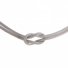 Load image into Gallery viewer, Sterling Silver Knotted Double Chain Necklace